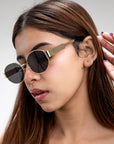 [ Prague ] Retro Metal Sunglasses