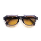 [ Bolt ] Unisex Geometric Sunglasses - Smoke purple