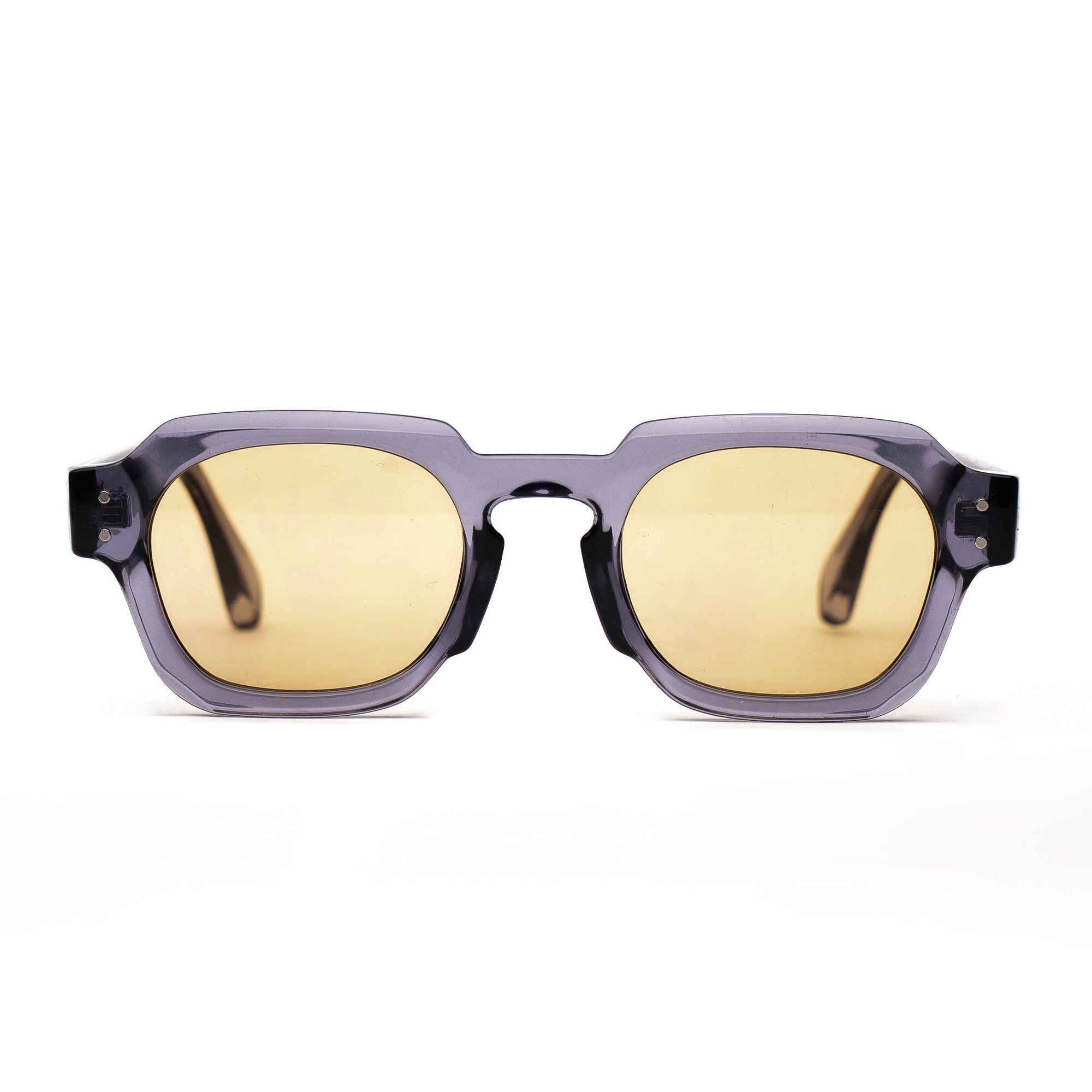 [ Bolt ] Unisex Geometric Sunglasses - Smoke purple