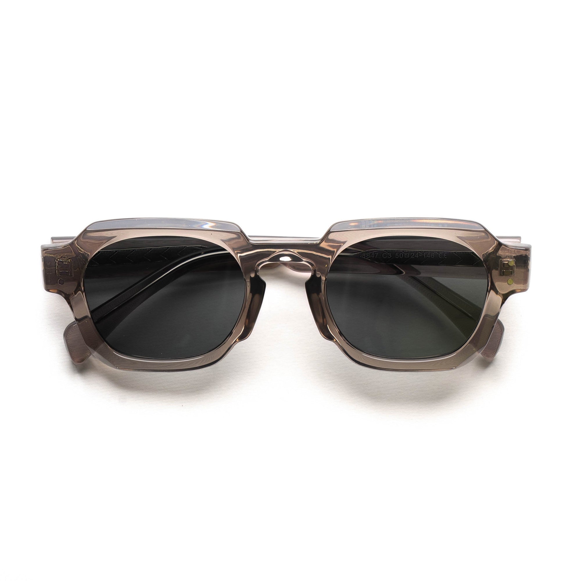 [ Bolt ] Unisex Geometric Sunglasses - Gray
