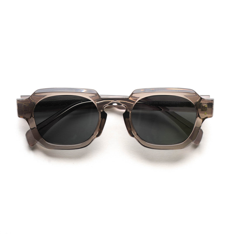 [ Bolt ] Unisex Geometric Sunglasses - Gray