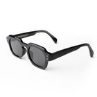 [ Bolt ] Unisex Geometric Sunglasses - Black