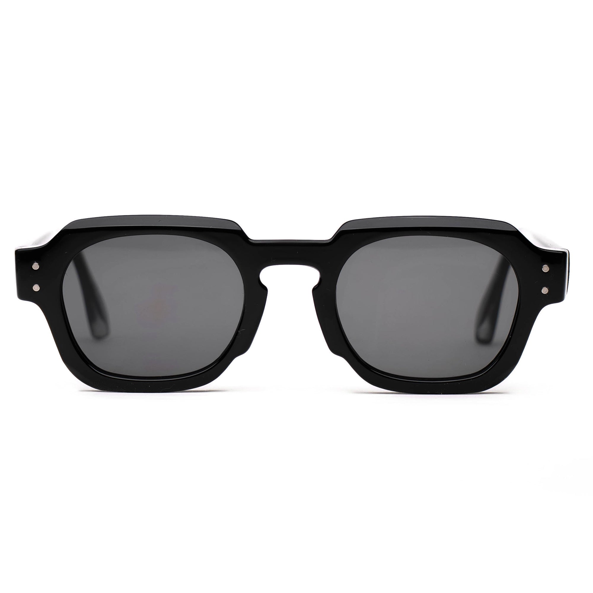 [ Bolt ] Unisex Geometric Sunglasses - Black