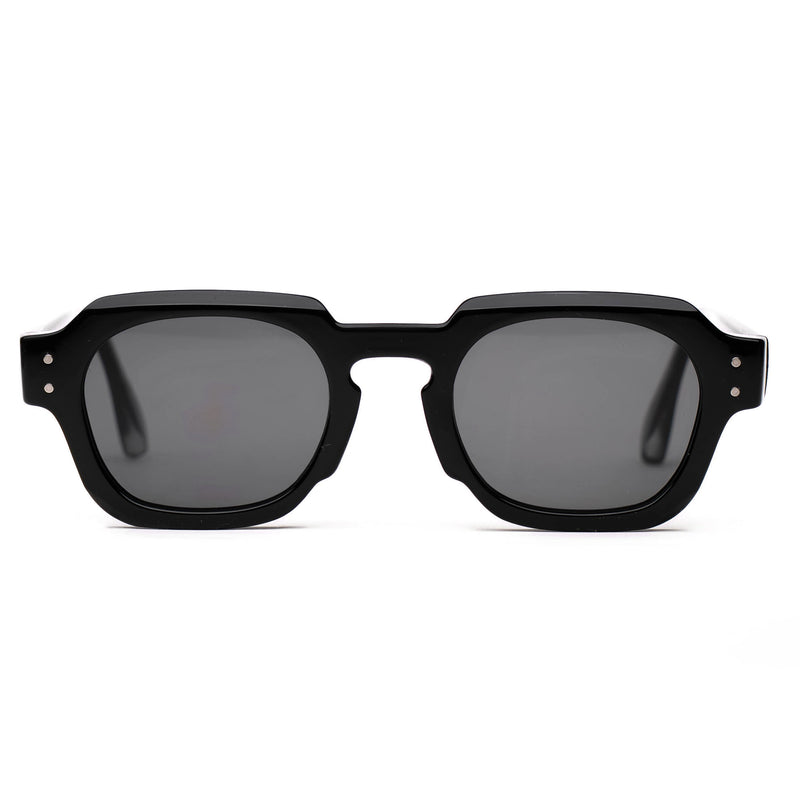 [ Bolt ] Unisex Geometric Sunglasses - Black