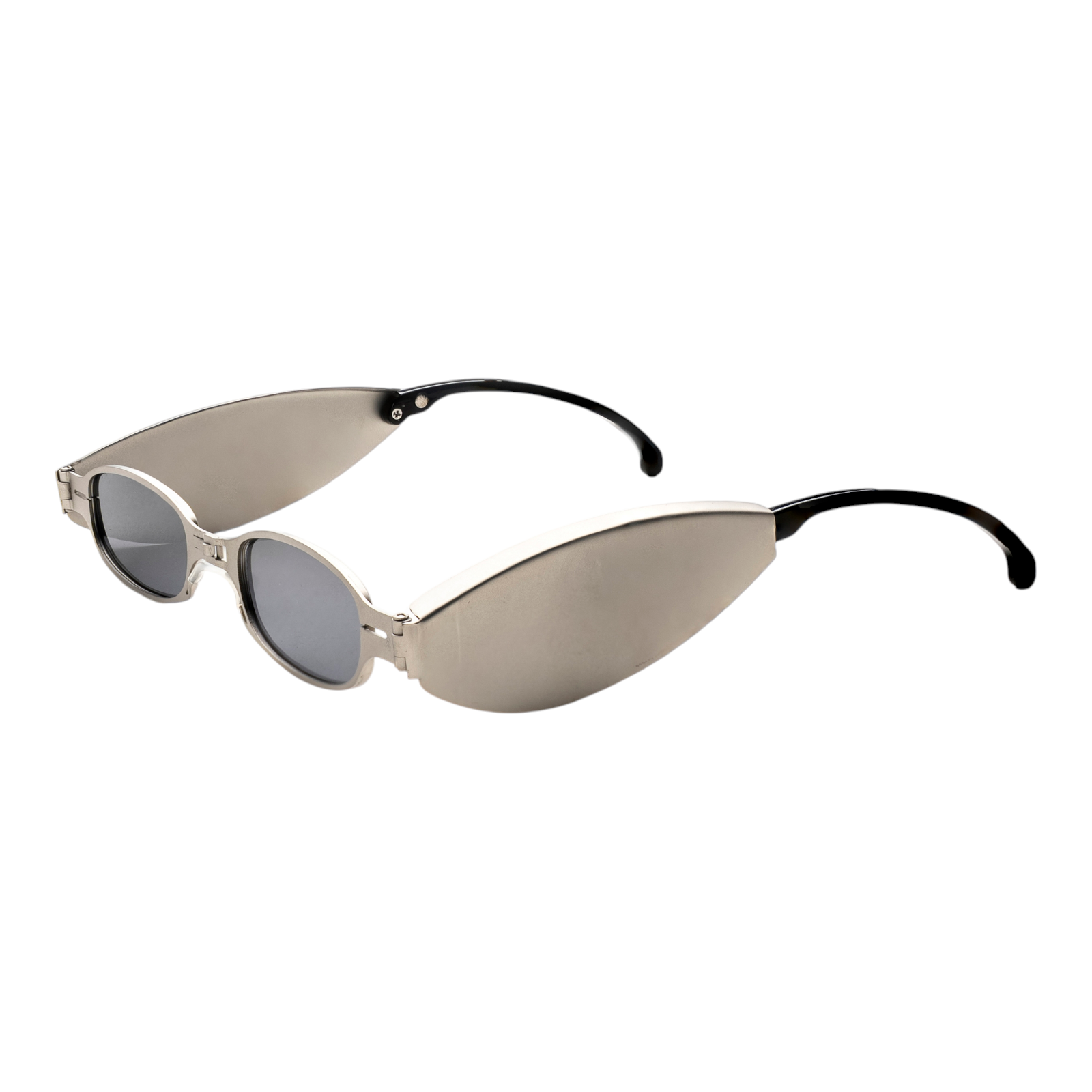 [ Astraeus ] Foldable Unisex Sunglasses : Silver - projectshades