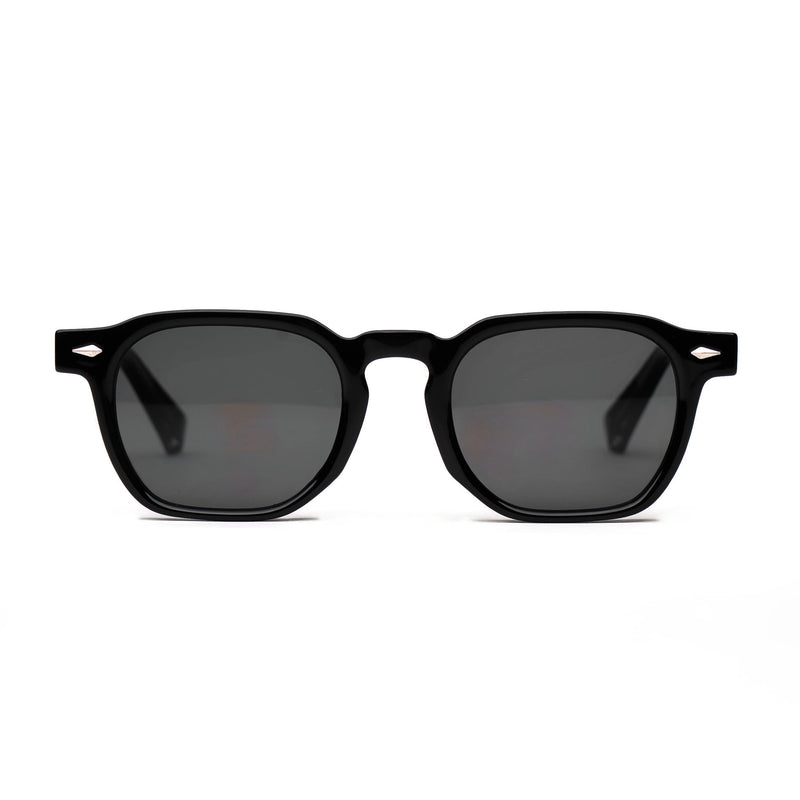 [ Sterling ] Luxe Round Sunglasses - Black