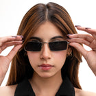 [ Axis 01 ] Retro Rectangular Sunglasses