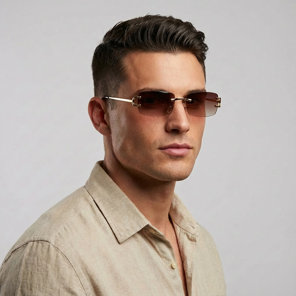 [ Serendipity ] Holiday Rimless Sunglasses - projectshades