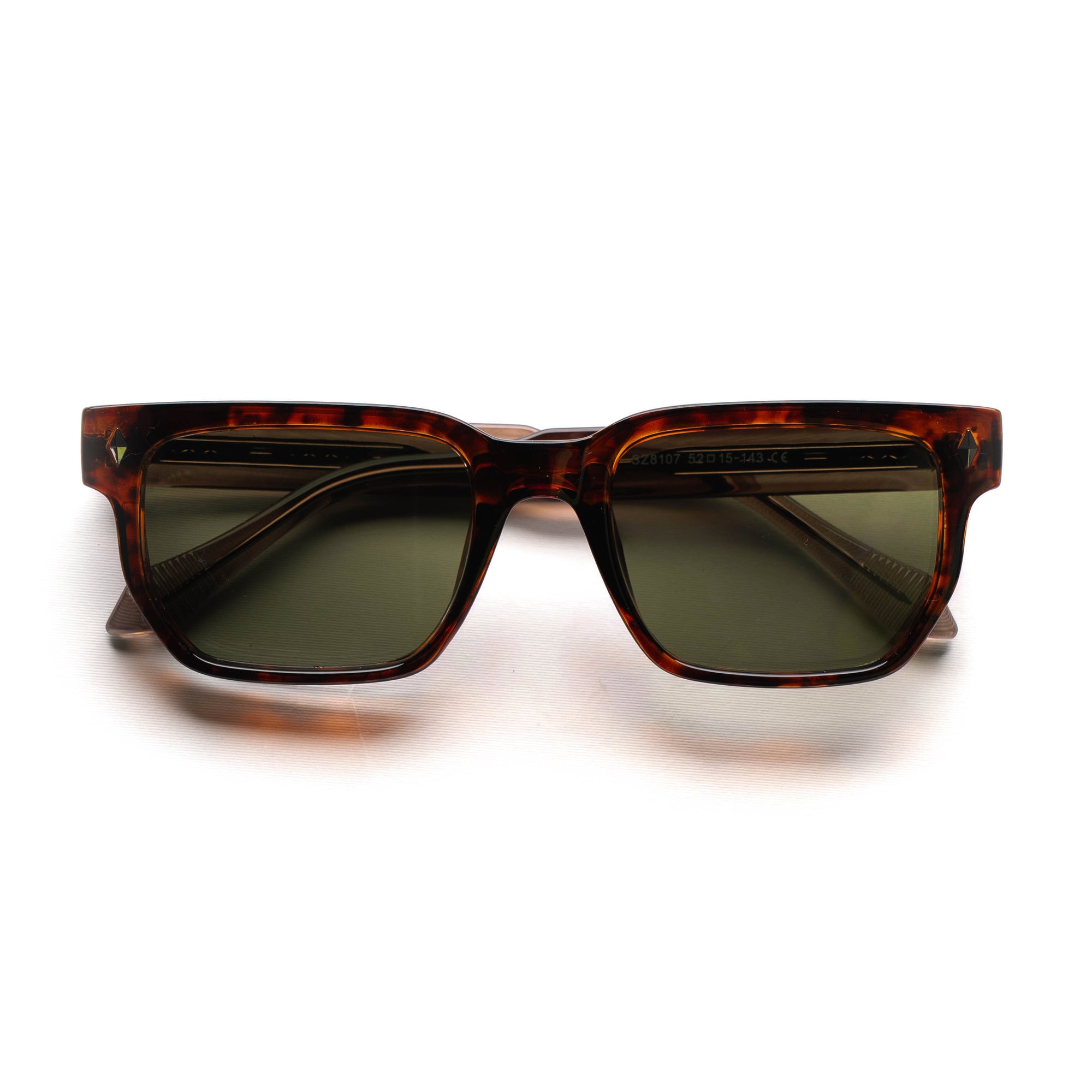 [ Nero ] Unisex Luxe Sunglasses - Leopard/Olive