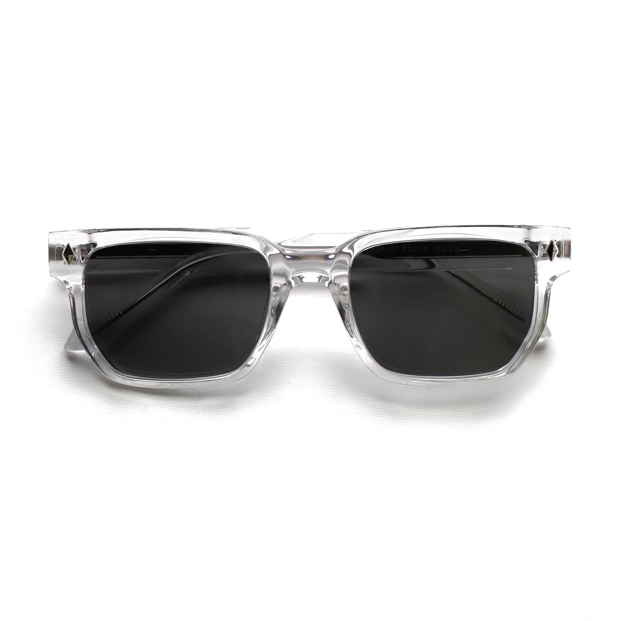 [ Nero ] Unisex Luxe Sunglasses - Clear/Black