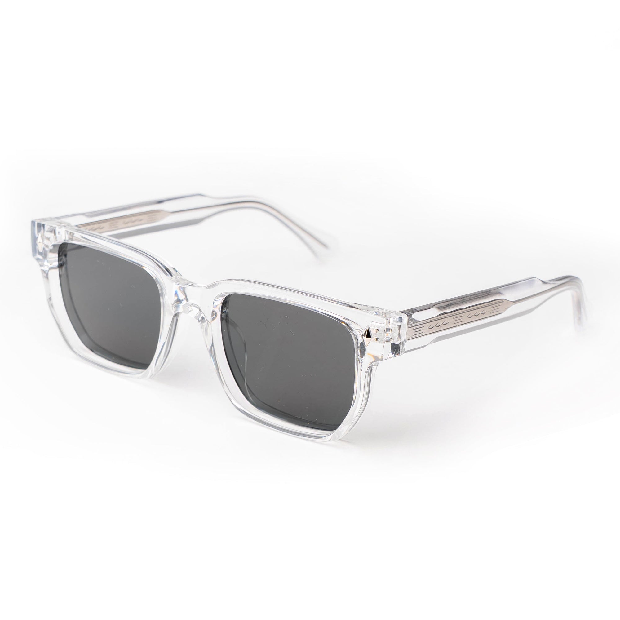 [ Nero ] Unisex Luxe Sunglasses - Clear/Black