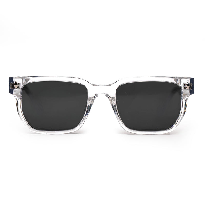 [ Nero ] Unisex Luxe Sunglasses - Clear/Black
