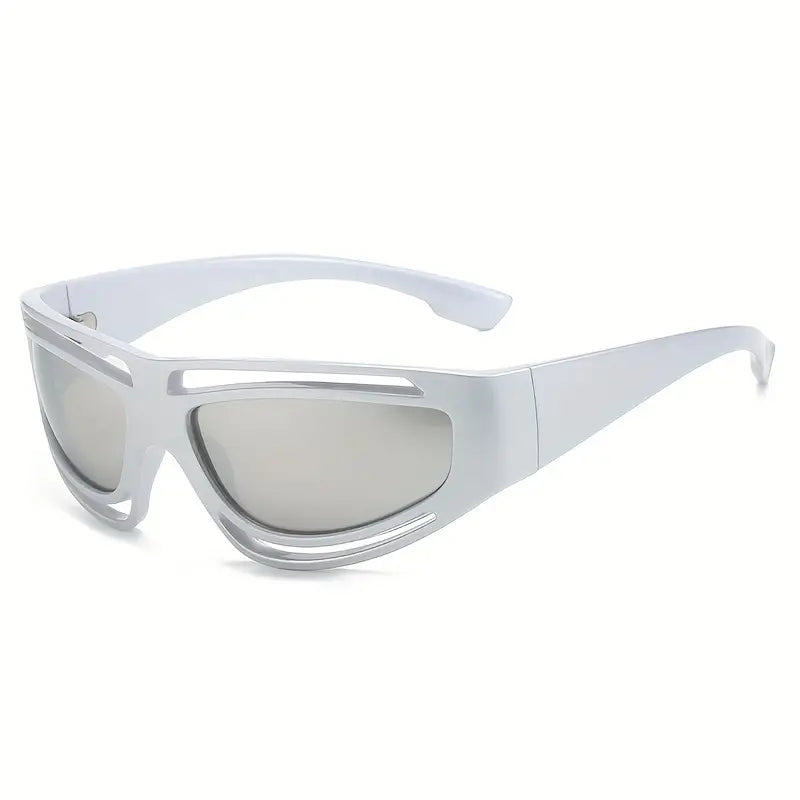 [ Trinity 2.0 ] Futuristic Silver Sunglasses - projectshades