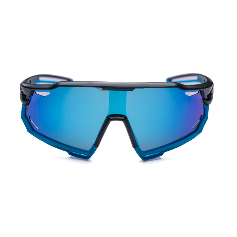 [ Kryptonite ] Polarised Sports Sunglasses : Blue - projectshades