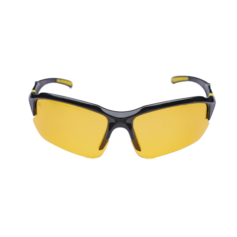 [ Zod ] Semi-Rimless Polarised Sunglasses : Yellow - projectshades