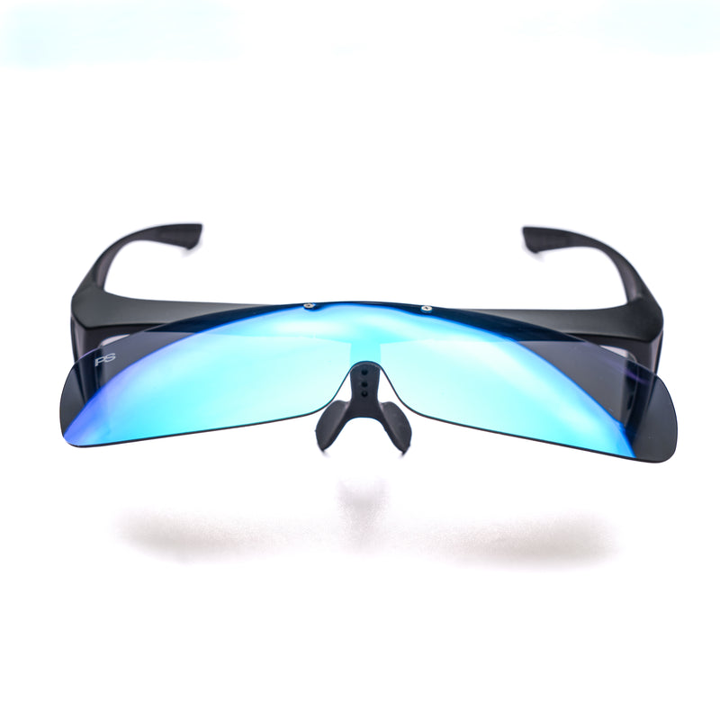 [ Mongul ] Flip-Up Polarsied Sunglasses : Blue - projectshades