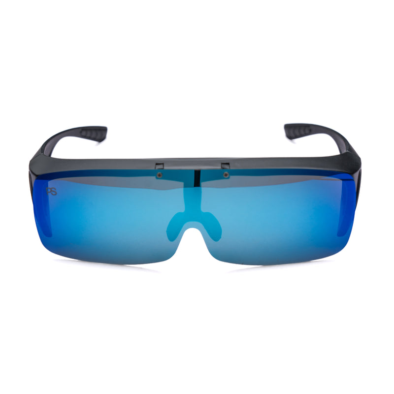 [ Mongul ] Flip-Up Polarsied Sunglasses : Blue - projectshades