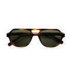 [ Hyperion ] Double-Bridge Aviator Sunglasses : Olive Green