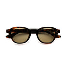[ Icarus ] Retro Round Sunglasses : Green/Tortoise