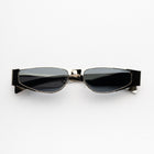 [ Perseus ] Futuristic Metal Sunglasses : Black/Silver