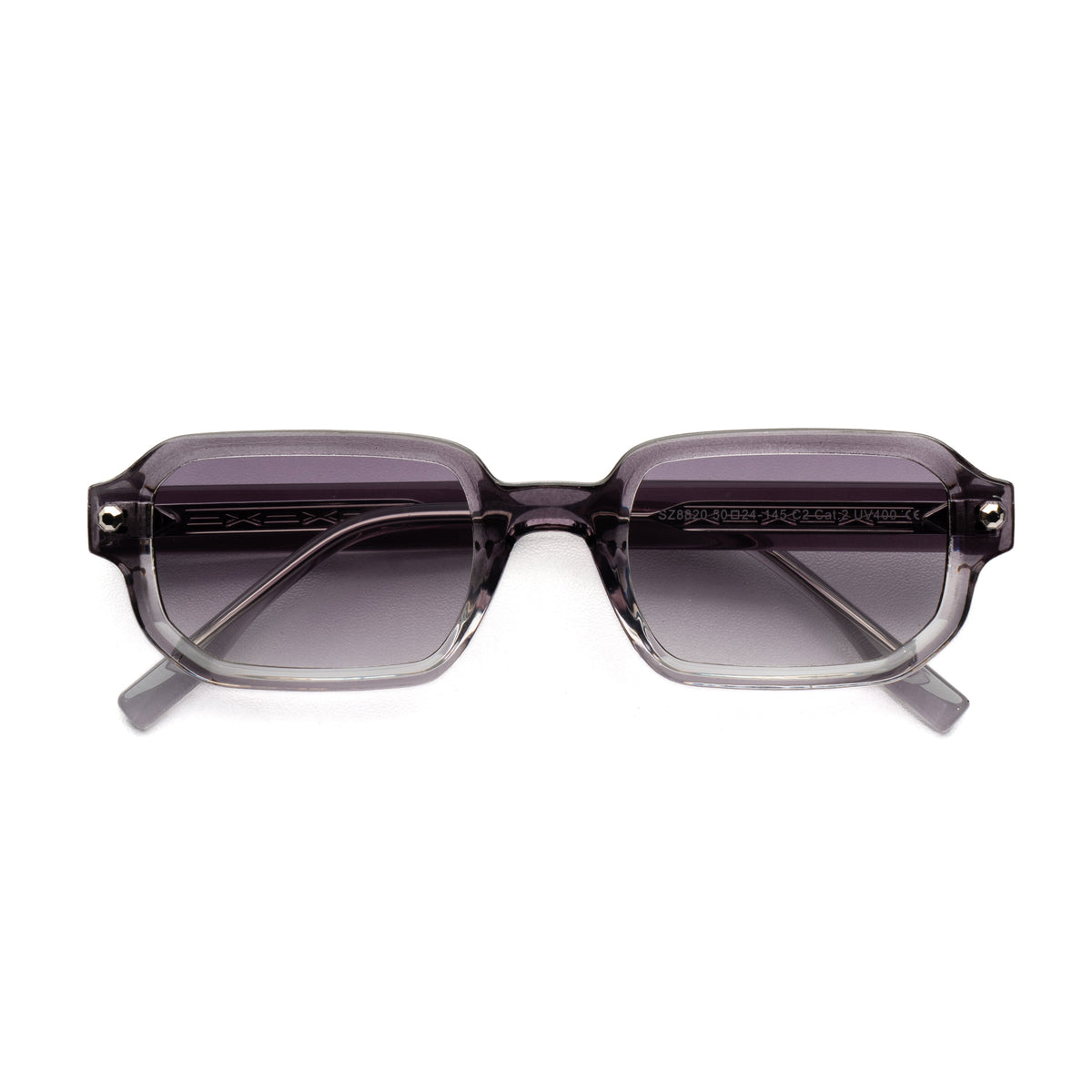 [ Prometheus ] Classic Rectangular Sunglasses : Purple