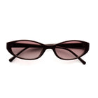 [ Nyx ] Slim 90s Oval Sunglasses : Cherry