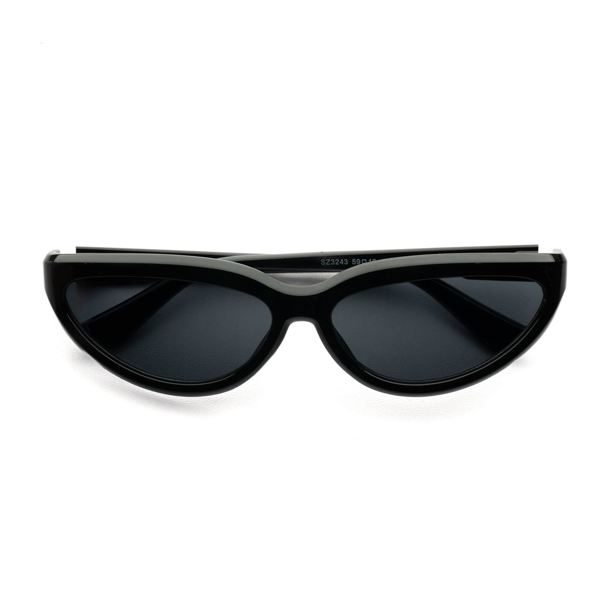 [ Helen ] Y2k Cateye Sunglasses : Black