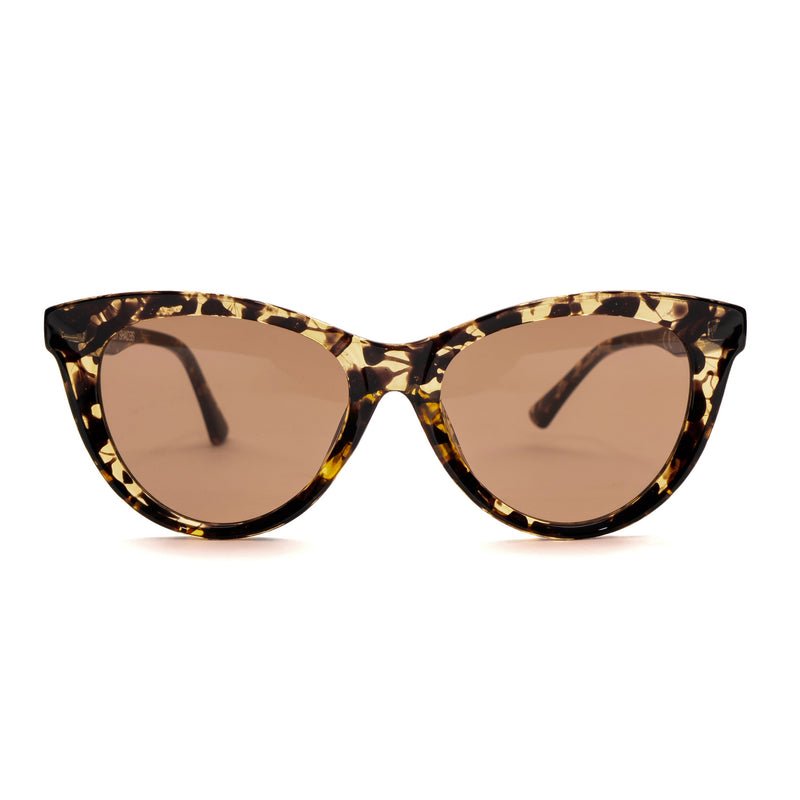 [ Luna ] Classic Cateye Sunglasses : Leopard - projectshades