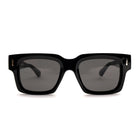 [ Archetype ] Oversized Rectangular Sunglasses : Black - projectshades