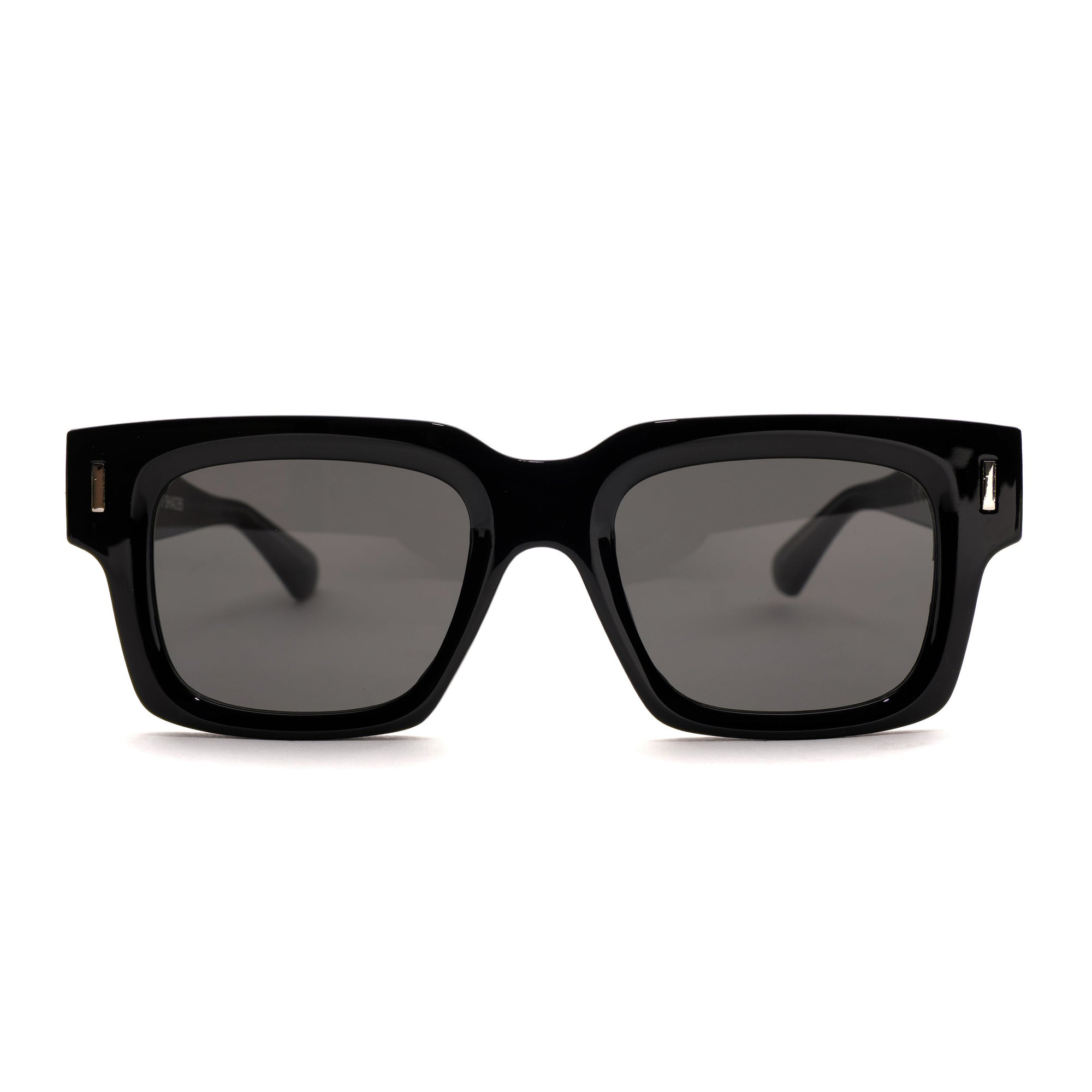 [ Archetype ] Oversized Rectangular Sunglasses : Black - projectshades