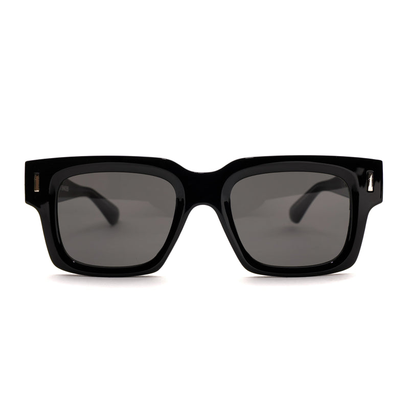[ Archetype ] Oversized Rectangular Sunglasses : Black