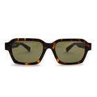 [ Apollo ] Rectangular Unisex Sunglasses : Leopard Green - projectshades