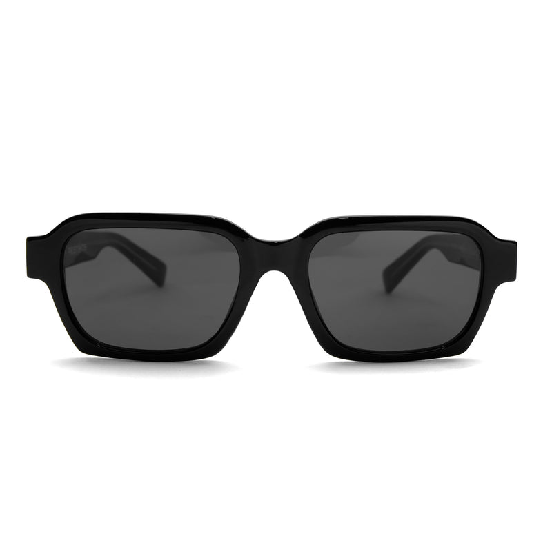 [ Apollo ] Rectangular Unisex Sunglasses : Black - projectshades