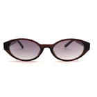 [ Contour ] Sleek Cutline Sunglasses : Purple Brown - projectshades