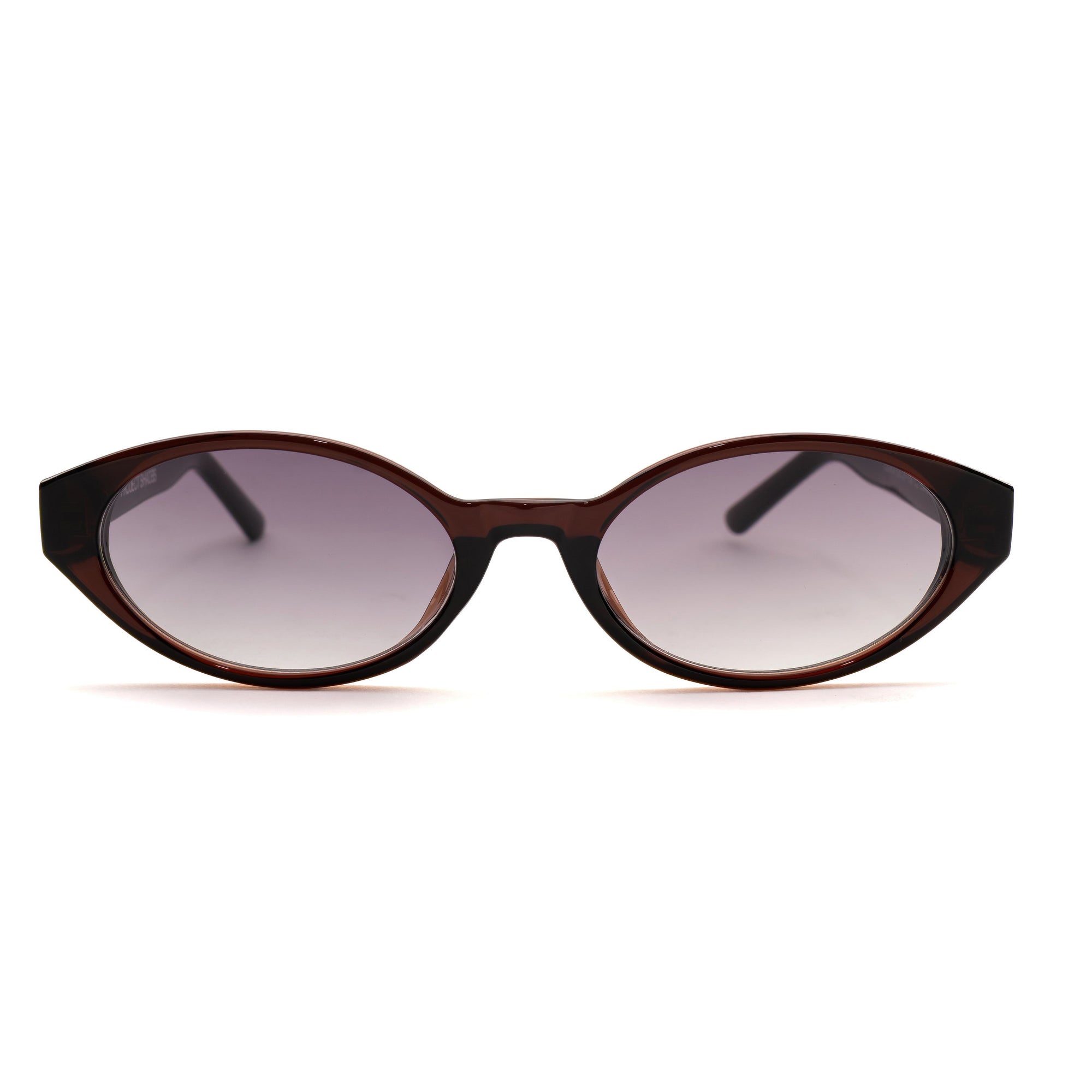 [ Contour ] Sleek Cutline Sunglasses : Purple Brown - projectshades