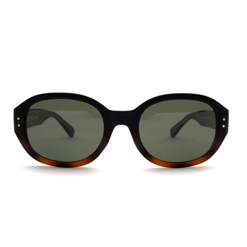 [ Forme ] Classic Round Sunglasses : Green Ombre - projectshades