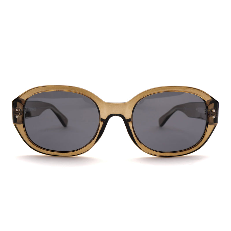 [ Forme ] Classic Round Sunglasses : Brown - projectshades