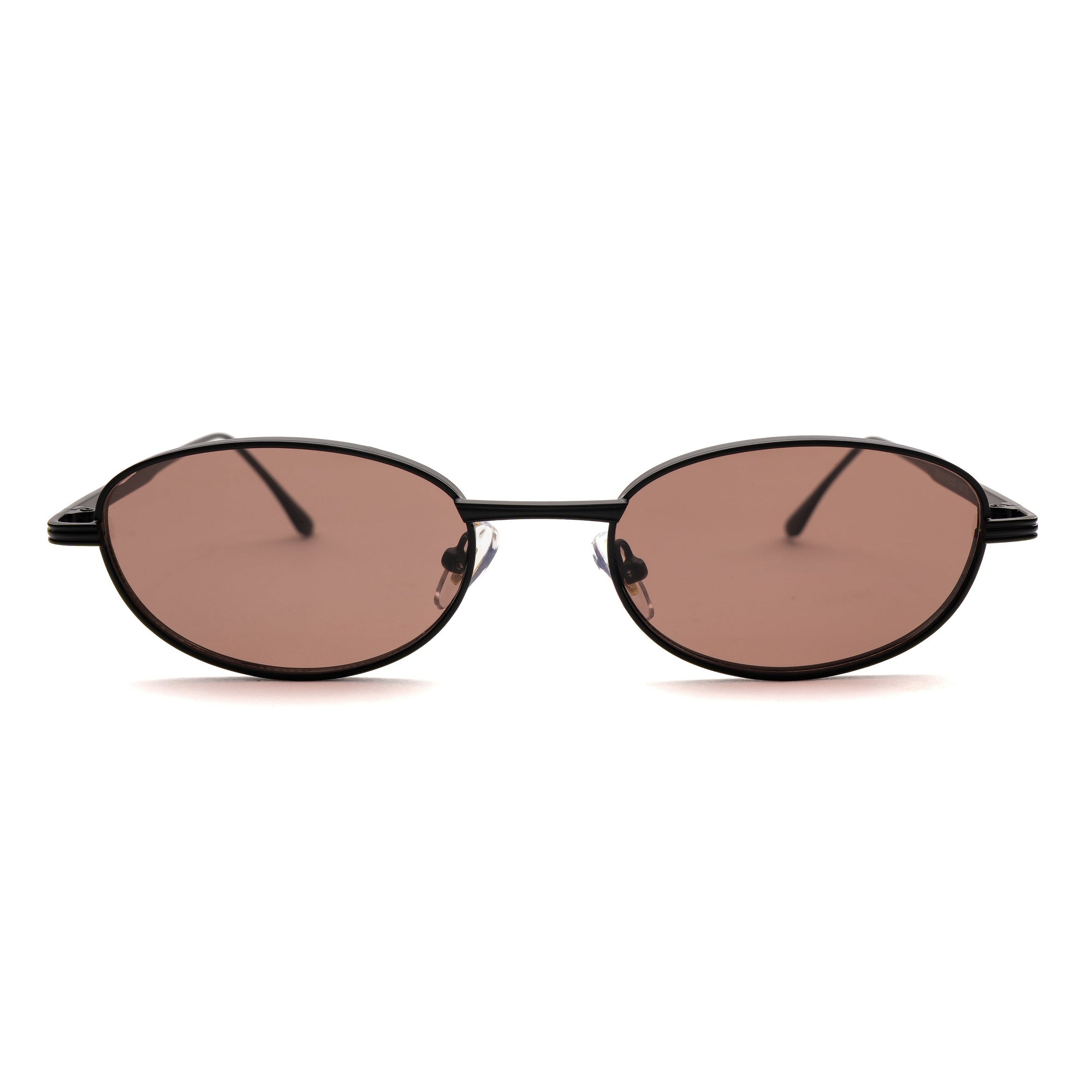 [ Orbit ] Oval Sleek Sunglasses : Brown - projectshades