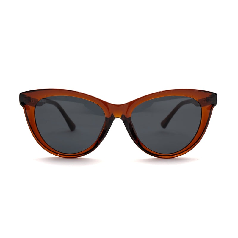 [ Luna ] Classic Cateye Sunglasses : Brown - projectshades