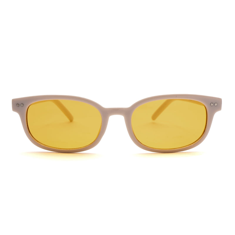 [ Offduty ] Classic Rectangular Sunglasses : Yellow - projectshades