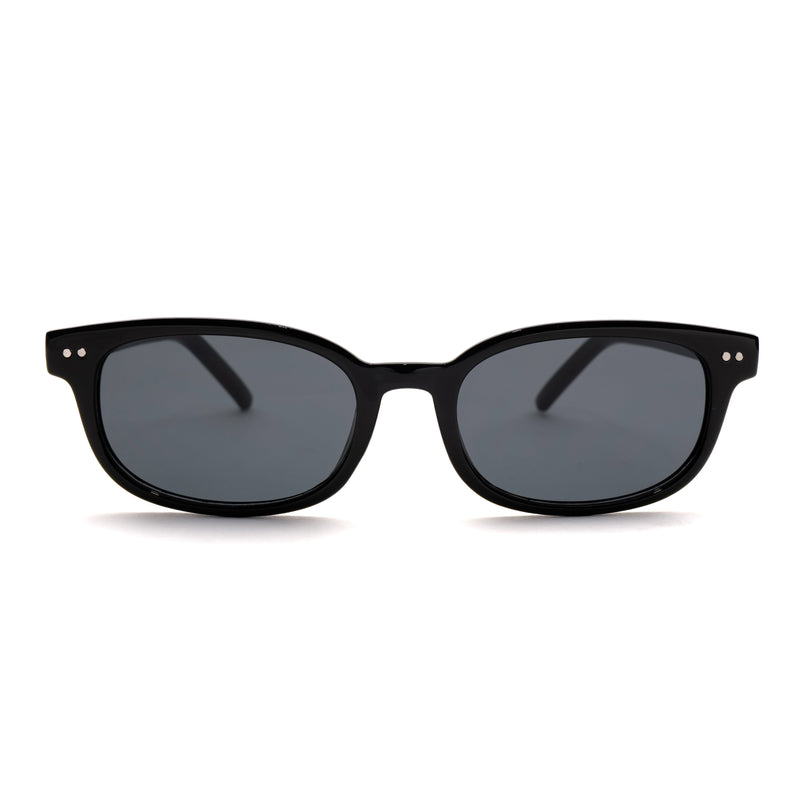 [ Offduty ] Classic Rectangular Sunglasses : Black - projectshades