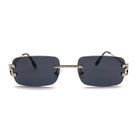 [ Serendipity 2.0 ] Holiday Rimless Sunglasses : Black - projectshades