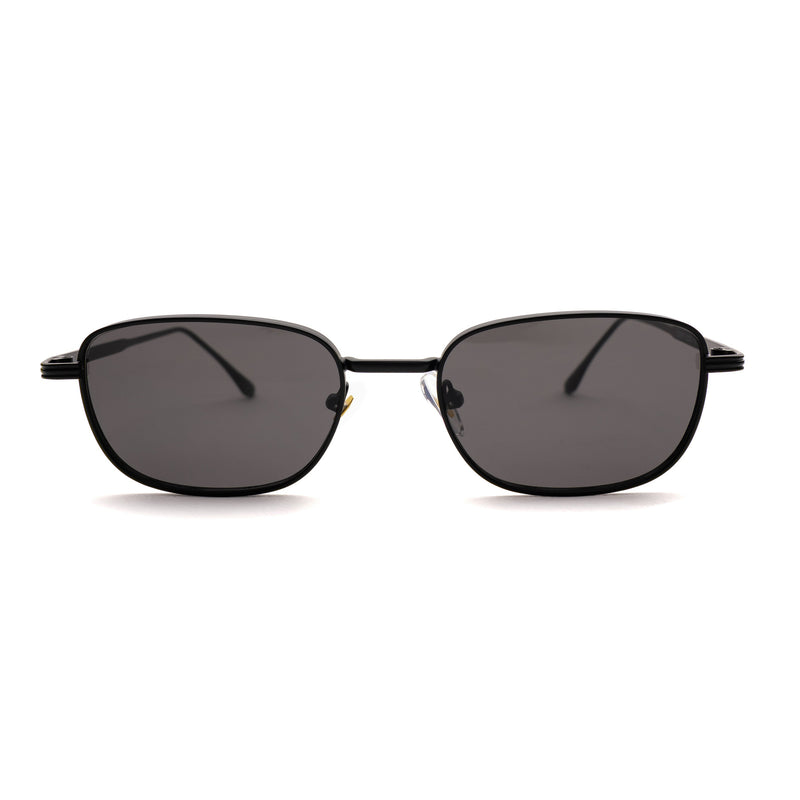 [ Riptide ] Compact Squared Sunglasses : Black/Black - projectshades