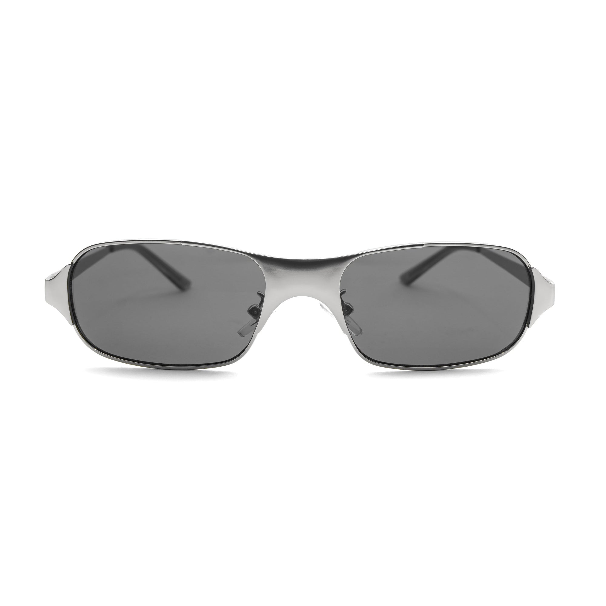 [ Baltic ] Unisex Metal Sunglasses : Black Silver - projectshades