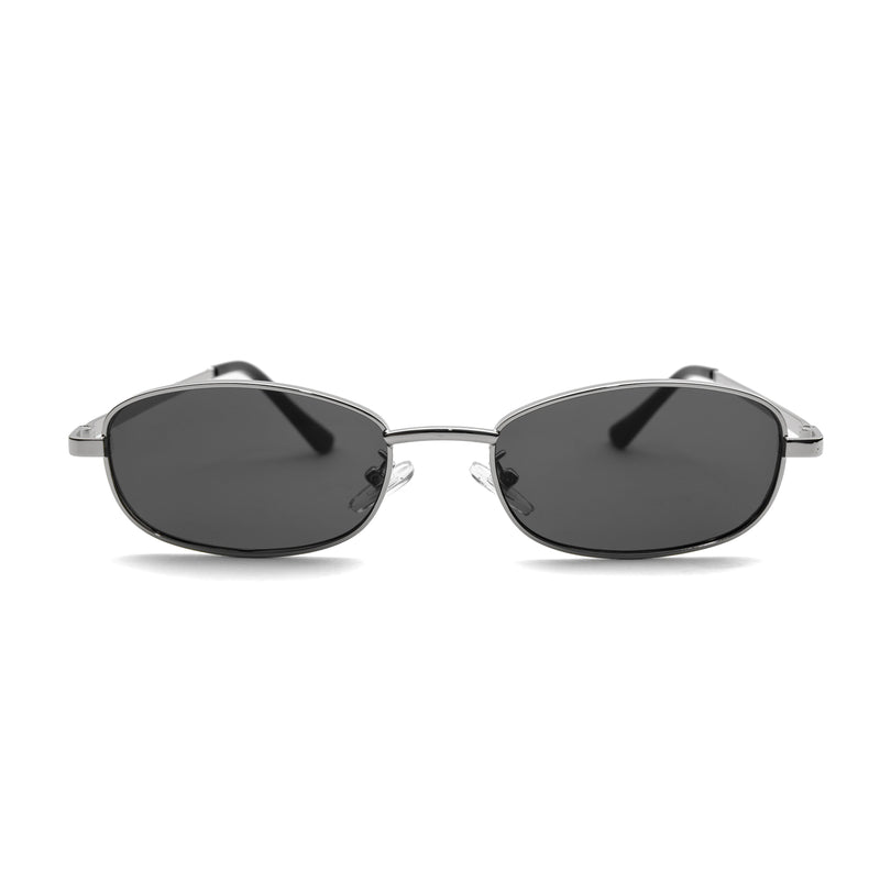 [ Lagoon ] Rectangular Unisex Sunglasses : Black - projectshades