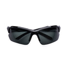 [ Zod ] Semi-Rimless Polarised Sunglasses : Black - projectshades