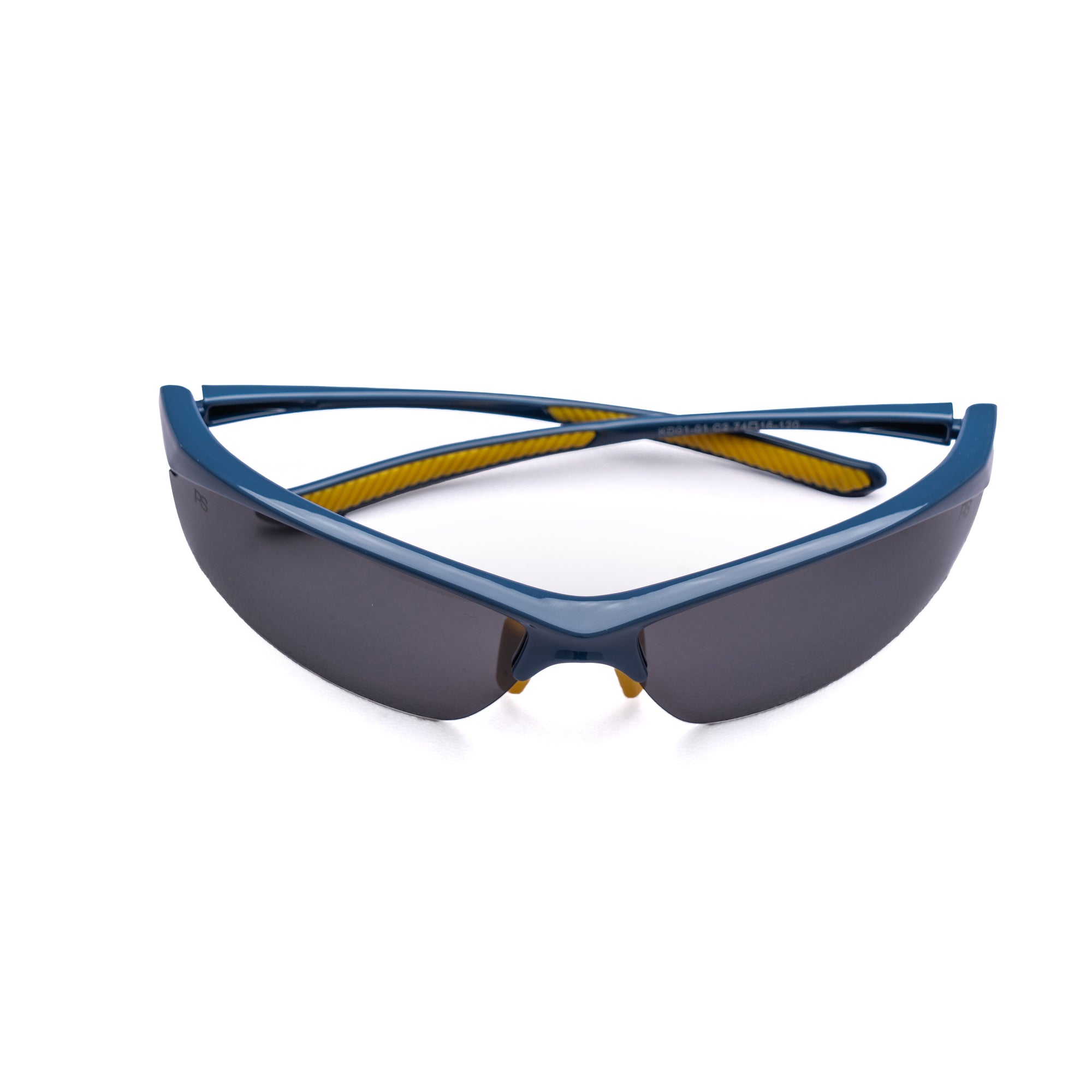 [ Lex ] Polarised Sports Sunglasses : Black/Blue - projectshades