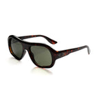 [ Ares ] Oversized High-Fashion Sunglasses : Leopard/Green