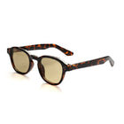 [ Icarus ] Retro Round Sunglasses : Green/Tortoise