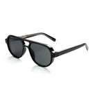 [ Hyperion ] Double-Bridge Aviator Sunglasses : Black
